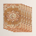 Aubusson 19th Century French Floral Rug Print Wrapping Paper Gallery Image 3