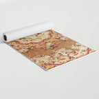 Aubusson 19th Century French Floral Rug Print Yoga Mat Gallery Image 2