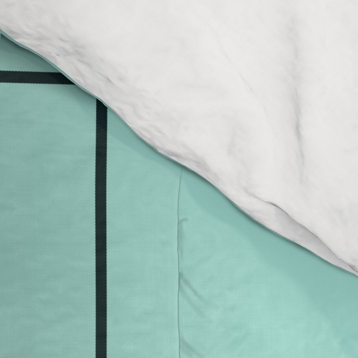 Mid Century Modern Stars Turquoise Comforter Gallery Image 4