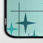 Mid Century Modern Stars Turquoise Laptop Sleeve Gallery Image 3