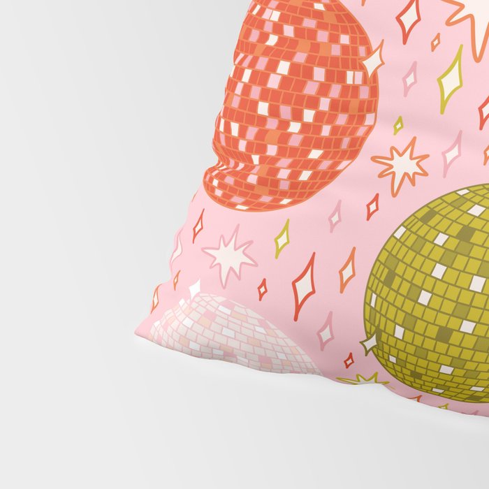 Christmas Disco Ball Print Pillow Sham Gallery Image 4