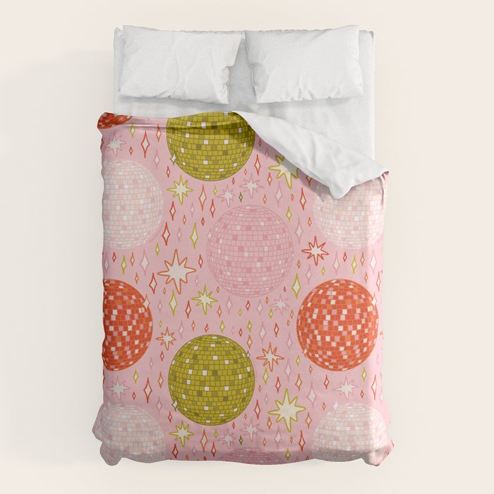 Christmas Disco Ball Print Duvet Cover Gallery Image 6