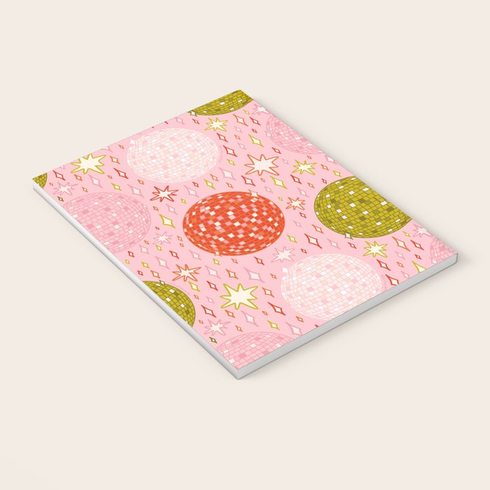 Christmas Disco Ball Print Notebook Gallery Image 3