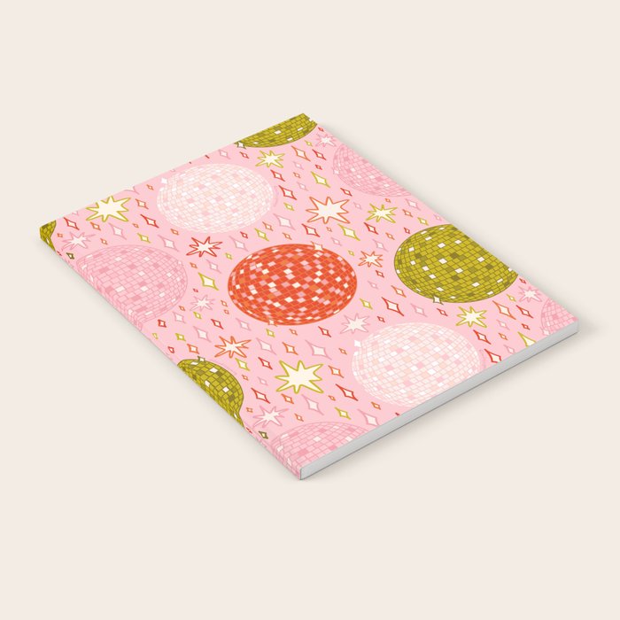 Christmas Disco Ball Print Notebook Gallery Image 2