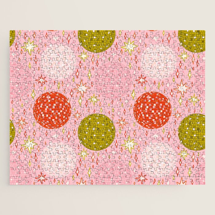 Christmas Disco Ball Print Jigsaw Puzzle Gallery Image 1