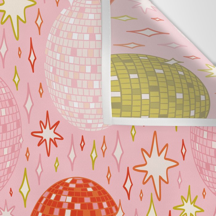 Christmas Disco Ball Print Wall Tapestry Gallery Image 3