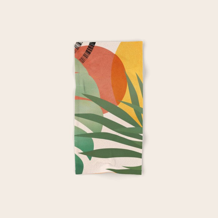 Tropical Garden Leaves 04 Bath Towel Gallery Image 1