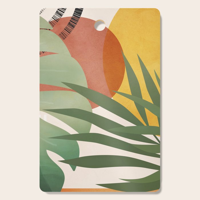 Tropical Garden Leaves 04 Cutting Board Gallery Image 1