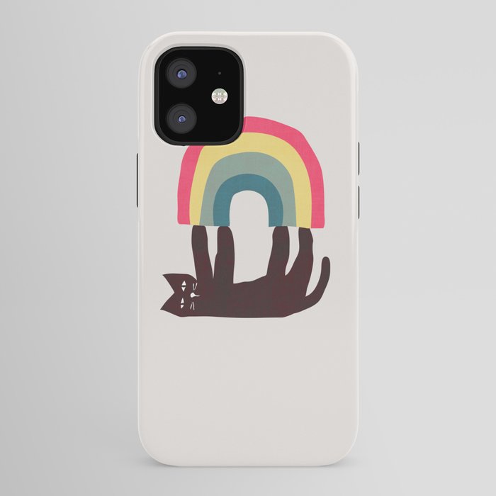 Cat with rainbow iPhone Case Gallery Image 20