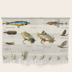 Illustrated Freshwater Fish Angling baits and fishing flies chart Wall Hanging Gallery Image 1