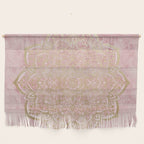 MOON DANCE MANDALA IN GOLD AND PINK Wall Hanging Gallery Image 1