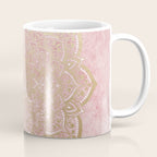MOON DANCE MANDALA IN GOLD AND PINK Coffee Mug Gallery Image 1