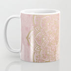 MOON DANCE MANDALA IN GOLD AND PINK Coffee Mug Gallery Image 3