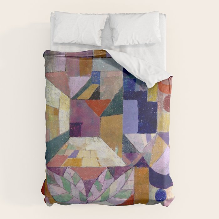 Burggarten (1919) Klee Duvet Cover Gallery Image 1