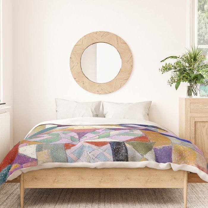 Burggarten (1919) Klee Duvet Cover Gallery Image 3