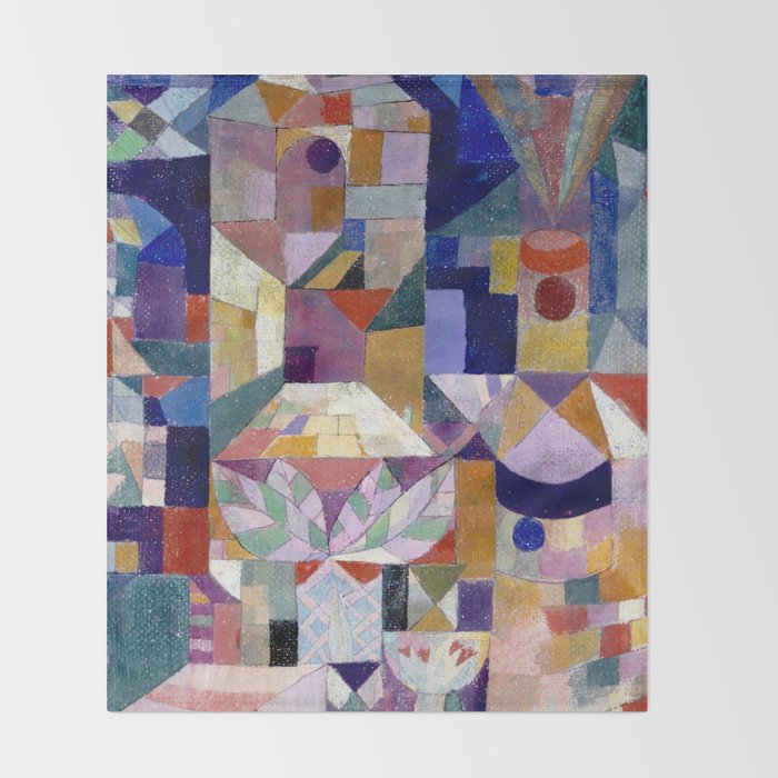 Burggarten (1919) Klee Throw Blanket Gallery Image 2