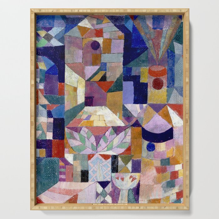 Burggarten (1919) Klee Serving Tray Gallery Image 1