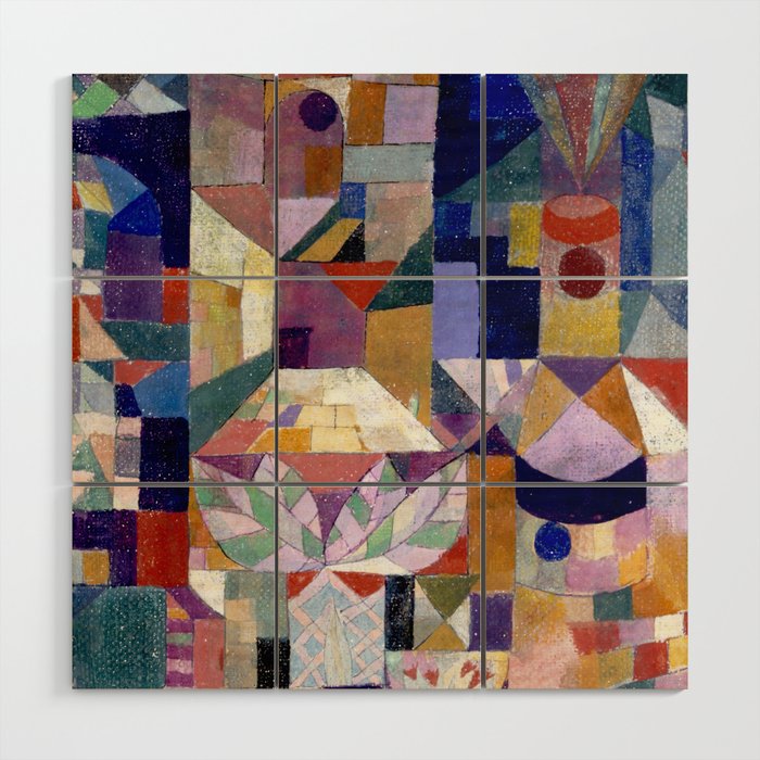 Burggarten (1919) Klee Wood Wall Art