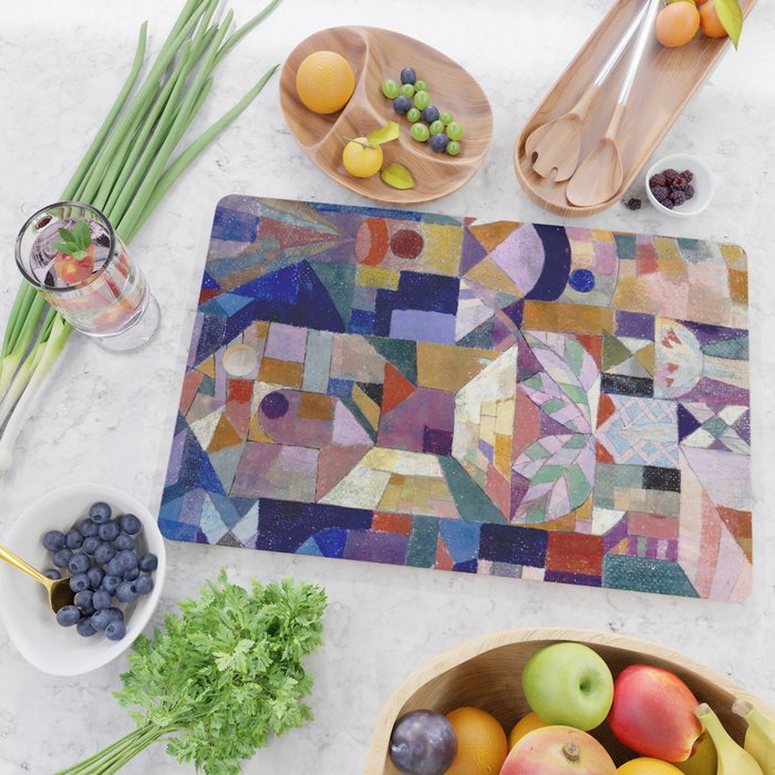 Burggarten (1919) Klee Cutting Board Gallery Image 2