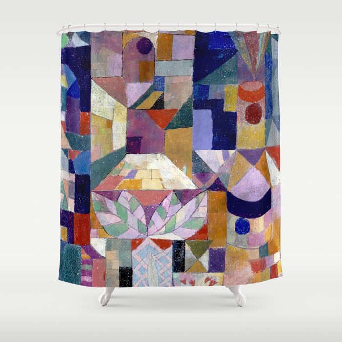 Burggarten (1919) Klee Shower Curtain Gallery Image 1