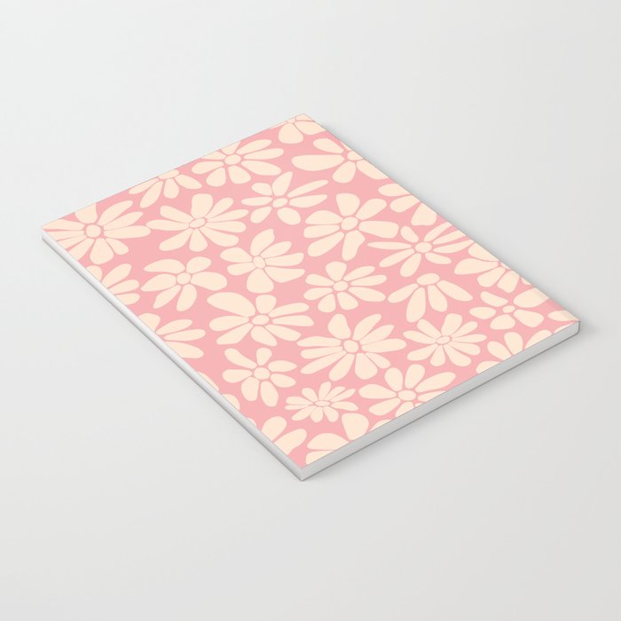 Retro Floral - Pink and Cream Notebook Gallery Image 3