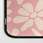 Retro Floral - Pink and Cream Laptop Sleeve Gallery Image 3