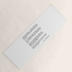 For what it's worth - F Scott Fitzgerald quote Yoga Mat Gallery Image 1