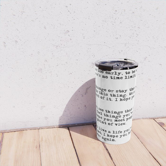 For what it's worth - F Scott Fitzgerald quote Travel Mug Gallery Image 4