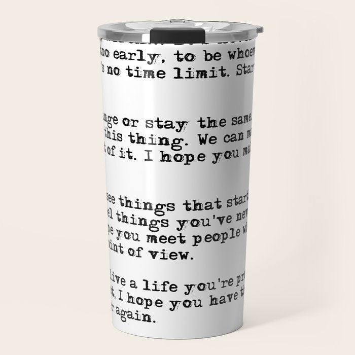 For what it's worth - F Scott Fitzgerald quote Travel Mug Gallery Image 1