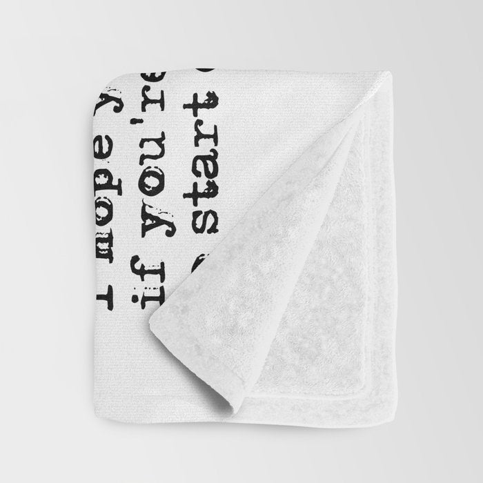 For what it's worth - F Scott Fitzgerald quote Throw Blanket Gallery Image 3