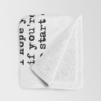 For what it's worth - F Scott Fitzgerald quote Throw Blanket Gallery Image 3