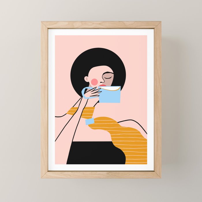 Cafe Mini Art Print Gallery Image 1