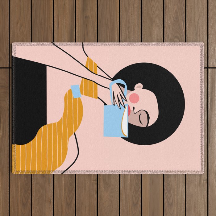 Cafe Outdoor Rug Gallery Image 1