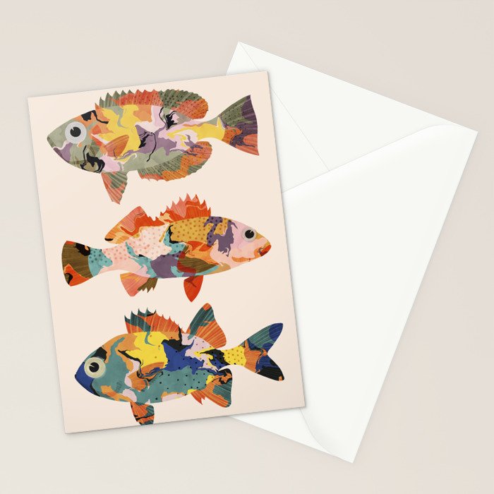Colorful fish Stationery Card Gallery Image 2