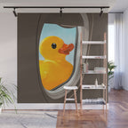 Hello! Yellow Duck Wall Mural Gallery Image 1