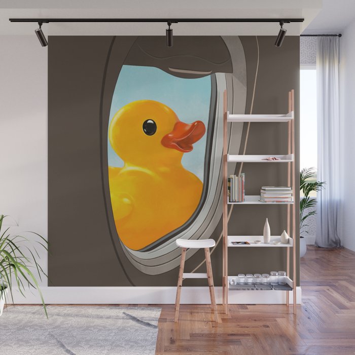 Hello! Yellow Duck Wall Mural Gallery Image 1