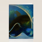 Swans (Night) Central Park, Gapstow Bridge New York by Joseph Stella Stationery Card Gallery Image 2