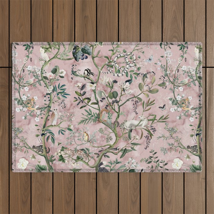 Wild Future pink Outdoor Rug Gallery Image 1