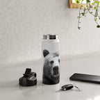 Bear - Black & White Water Bottle Gallery Image 4