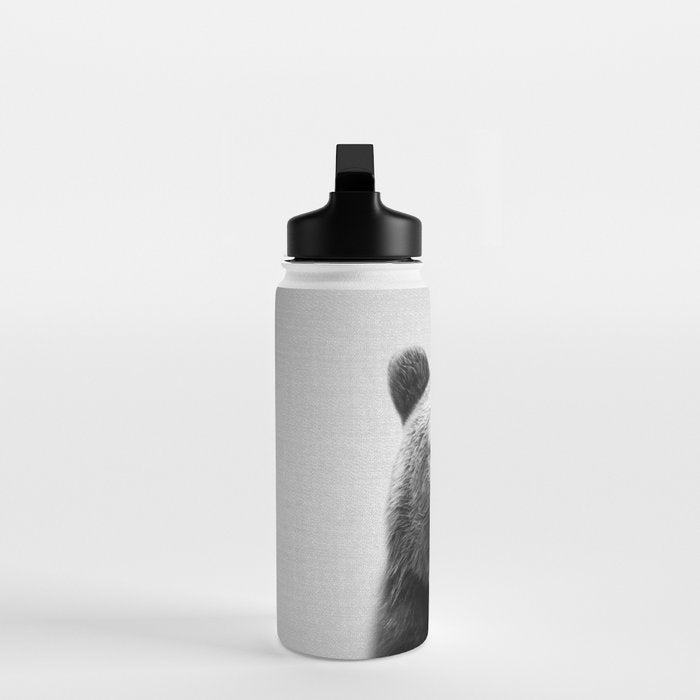 Bear - Black & White Water Bottle Gallery Image 3