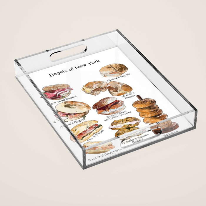Bagels of New York City Acrylic Tray Gallery Image 1