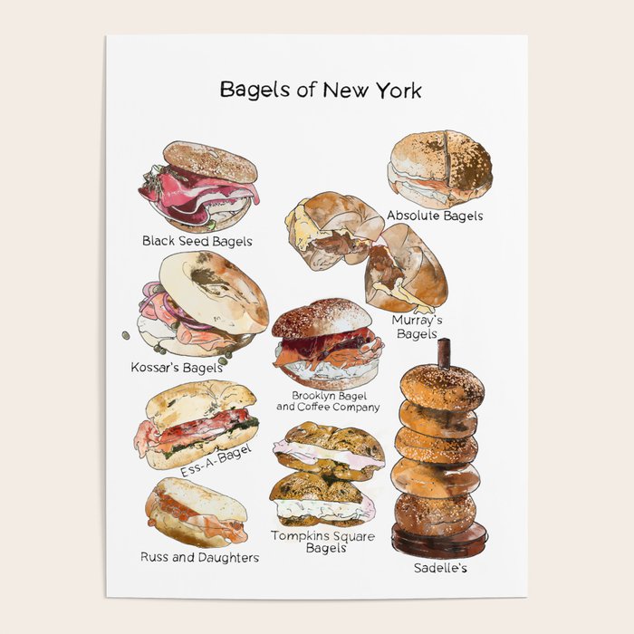 Bagels of New York City Poster