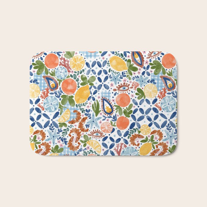 Sunny Coastal Escape Bath Mat Gallery Image 1