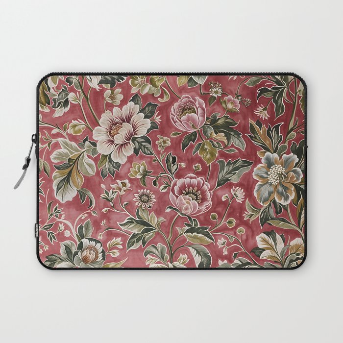 Peruvian Pink Floral Laptop Sleeve Gallery Image 1