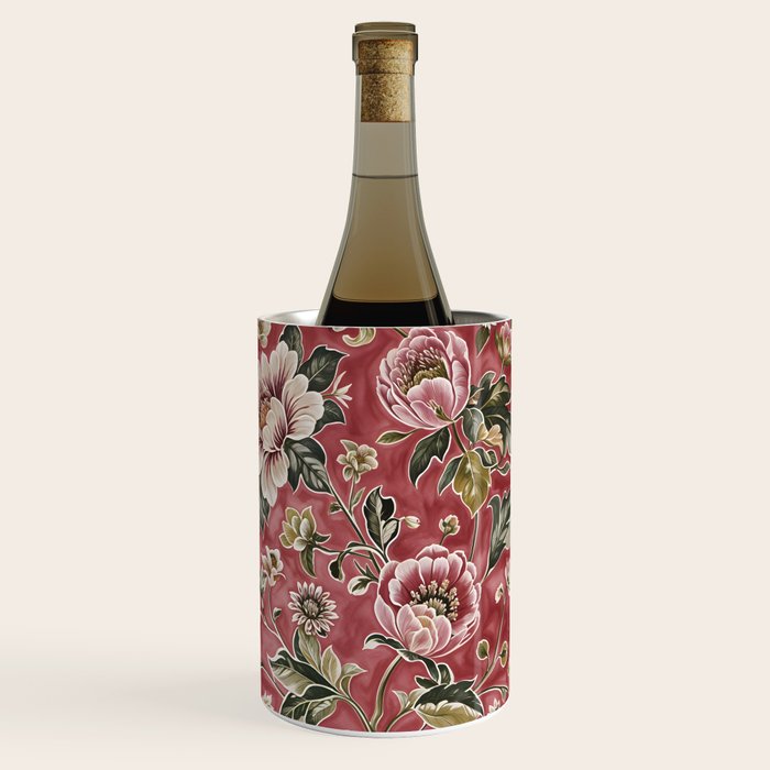 Peruvian Pink Floral Wine Chiller Gallery Image 1