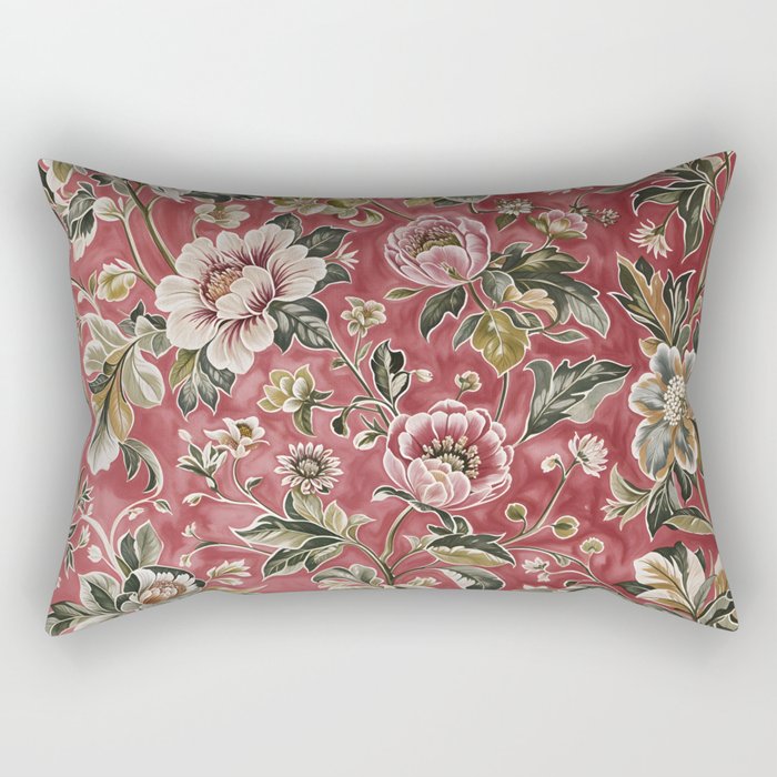 Peruvian Pink Floral Rectangular Pillow Gallery Image 2