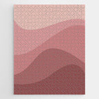 Abstract Color Waves - Pink Tones Jigsaw Puzzle Gallery Image 1