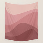 Abstract Color Waves - Pink Tones Wall Tapestry Gallery Image 4