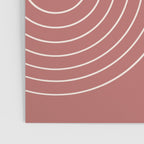 Minimal Line Curvature XXIX Rose Mid Century Modern Arch Abstract Poster Gallery Image 3
