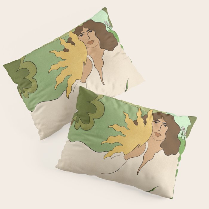 Sun in her hands Pillow Sham Gallery Image 3
